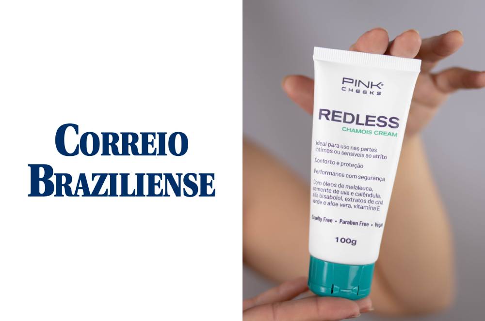 Correiro Braziliense recomenda Antiatrito Redless, da Pink Cheeks, como companheiro de exercícios!